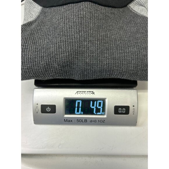 Old Navy Boys Long Sleeve Raglan Crew Top M Grey Waffle Knit Cotton/Polyester - Picture 7 of 7